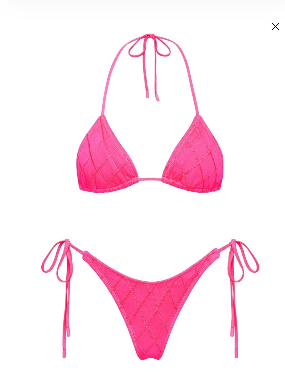 New Triangl VINCA - MENDE PINK TRIANGLE BIKINI SET